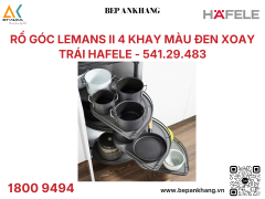 Phụ kiện tủ góc xoay trái Hafele Rổ góc LeMans II 450/≥ 1265mm 541.29.483
